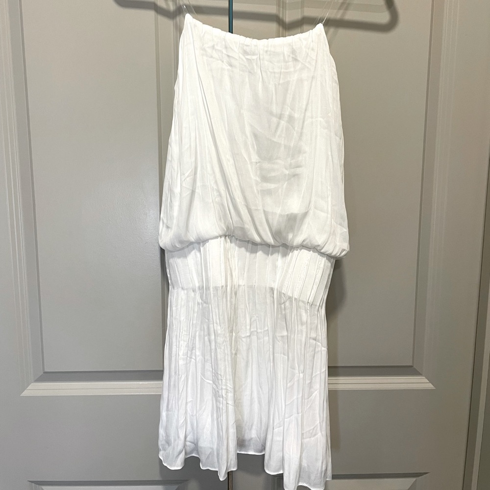 Strapless White Romper